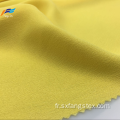 Tissu de robe de dames jaune teint en fil 100% polyester